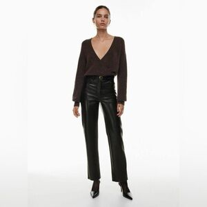 NWT Aritzia Melina Pant size 2 Tall Black